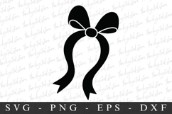 Black Bow Ribbon SVG | SVG Cut files | Cricut Product Image 1