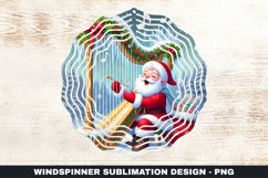 Christmas Santa Wind Spinner Sublimation Design Product Image 1