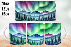 Colorful Mountains Mug Wrap Sublimation 11oz, 12oz, 15oz Product Image 1