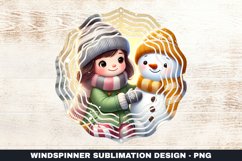 Christmas Wind Spinner Sublimation Design Product Image 1