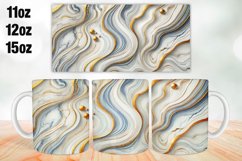 Marble Mug Wrap Sublimation 11oz, 12oz, 15oz Product Image 1