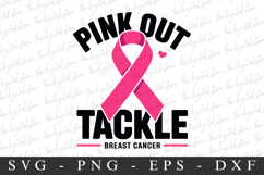 Pink Out Tackle PNG | Breast Cancer Awareness Png Product Image 1