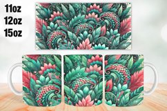 Flowers Mug Wrap Sublimation 11oz, 12oz, 15oz Product Image 1