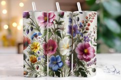 Flowers Tumbler Wrap | Sublimation | Tumblers Product Image 1