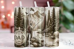 Dad Tumbler Wrap Sublimation, Fathers Day Tumbler Wrap Product Image 1