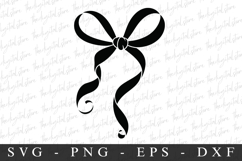 Black Bow Ribbon SVG | SVG Cut files | Cricut Product Image 1