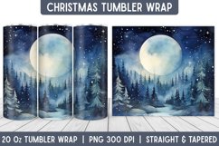 Christmas Tumbler Wrap | Christmas Sublimation | Tumbler Product Image 1
