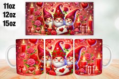 Happy Valentine Day Mug Wrap Sublimation 11oz, 12oz, 15oz Product Image 1