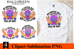 4 Halloween My cristal ball Clipart PNG | Spooky Season Png Product Image 1