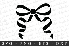 Black Bow Ribbon SVG | SVG Cut files | Cricut Product Image 1