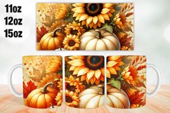 Pumpkin Season Mug Wrap Sublimation 11oz, 12oz, 15oz Product Image 1