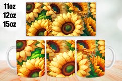 Sunflowers Mug Wrap Sublimation 11oz, 12oz, 15oz Product Image 1