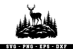 Deer Svg | Forest Svg | Svg Cut File Product Image 1