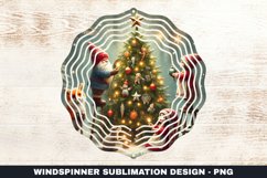 Christmas Wind Spinner Sublimation Design Product Image 1