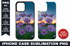 Flower iPhone Case Sublimation PNG | Sublimation Product Image 1