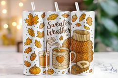 Sweater Weather Tumbler Wrap | Sublimation | Tumblers Product Image 1
