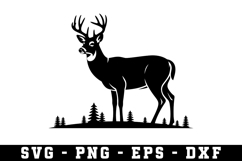 Deer Svg | Forest Svg | Svg Cut File Product Image 1