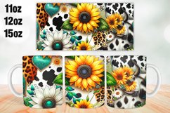 Sunflowers Mug Wrap Sublimation 11oz, 12oz, 15oz Product Image 1