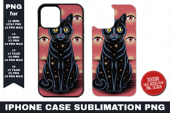 Cat iPhone Case Sublimation PNG | Sublimation Product Image 1