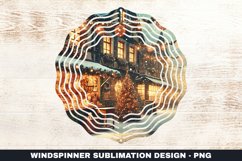 Christmas Wind Spinner Sublimation Design Product Image 1