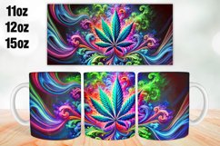 Marijuna Mug Wrap Sublimation 11oz, 12oz, 15oz Product Image 1
