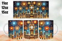 Happy New Year Mug Wrap Sublimation 11oz, 12oz, 15oz Product Image 1