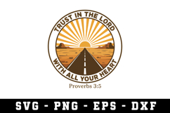 Trust In the Lord Svg| SVG Cut files | Cricut Product Image 1