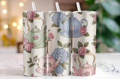 Teapots Tumbler Wrap | Sublimation | Tumblers Product Image 1