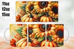 Pumpkin Season Mug Wrap Sublimation 11oz, 12oz, 15oz Product Image 1