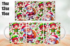 Christmas Mug Wrap Sublimation 11oz, 12oz, 15oz Product Image 1