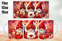 Happy Valentine Day Mug Wrap Sublimation 11oz, 12oz, 15oz Product Image 1