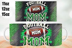 Football Mom Mug Wrap Sublimation 11oz, 12oz, 15oz Product Image 1