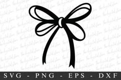 Black Bow Ribbon SVG | SVG Cut files | Cricut Product Image 1