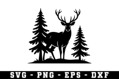 Deer Svg | Forest Svg | Svg Cut File Product Image 1