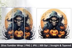 Halloween Tumbler Wrap | Halloween Skull | Tumbler | Ghost Product Image 1