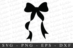 Black Bow Ribbon SVG | SVG Cut files | Cricut Product Image 1