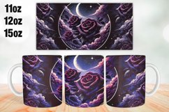 Flowers Mug Wrap Sublimation 11oz, 12oz, 15oz Product Image 1