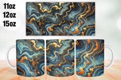 Marble Mug Wrap Sublimation 11oz, 12oz, 15oz Product Image 1
