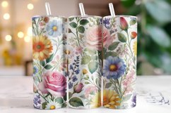 Flowers Tumbler Wrap | Sublimation | Tumblers Product Image 1