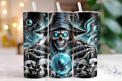 Halloween Skull Tumbler Wrap | Sublimation | Tumblers Product Image 1