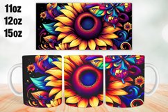 Sunflowers Mug Wrap Sublimation 11oz, 12oz, 15oz Product Image 1