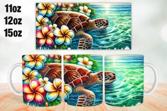 Turtle Mug Wrap Sublimation 11oz, 12oz, 15oz Product Image 1