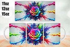 Flowers Mug Wrap Sublimation 11oz, 12oz, 15oz Product Image 1