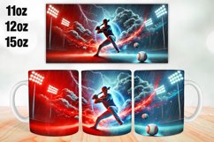 Baseball Mug Wrap Sublimation 11oz, 12oz, 15oz Product Image 1