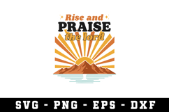 Rise and Praise Svg| SVG Cut files | Cricut Product Image 1