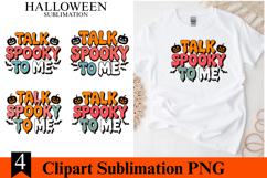 4 Halloween Talk spooky to me Clipart PNG | Spooky Season Product Image 1