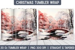 Christmas Tumbler Wrap | Christmas Sublimation | Tumbler Product Image 1