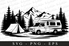 Camping Svg | Camping Svg | Svg Cut Files Product Image 1