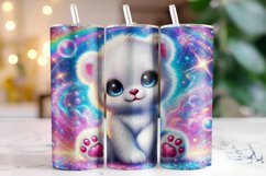 Bear 20oz Tumbler Wrap Sublimation Product Image 1