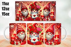 Happy Valentine Day Mug Wrap Sublimation 11oz, 12oz, 15oz Product Image 1